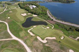 NGLA 15th Green Aerial